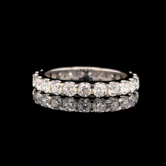 9k W/Gold, 23=1,31ct Round Brilliant Lab Grown Diamond Eternity Ring